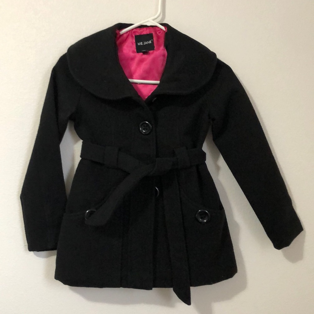 Girls Black Dress Coat